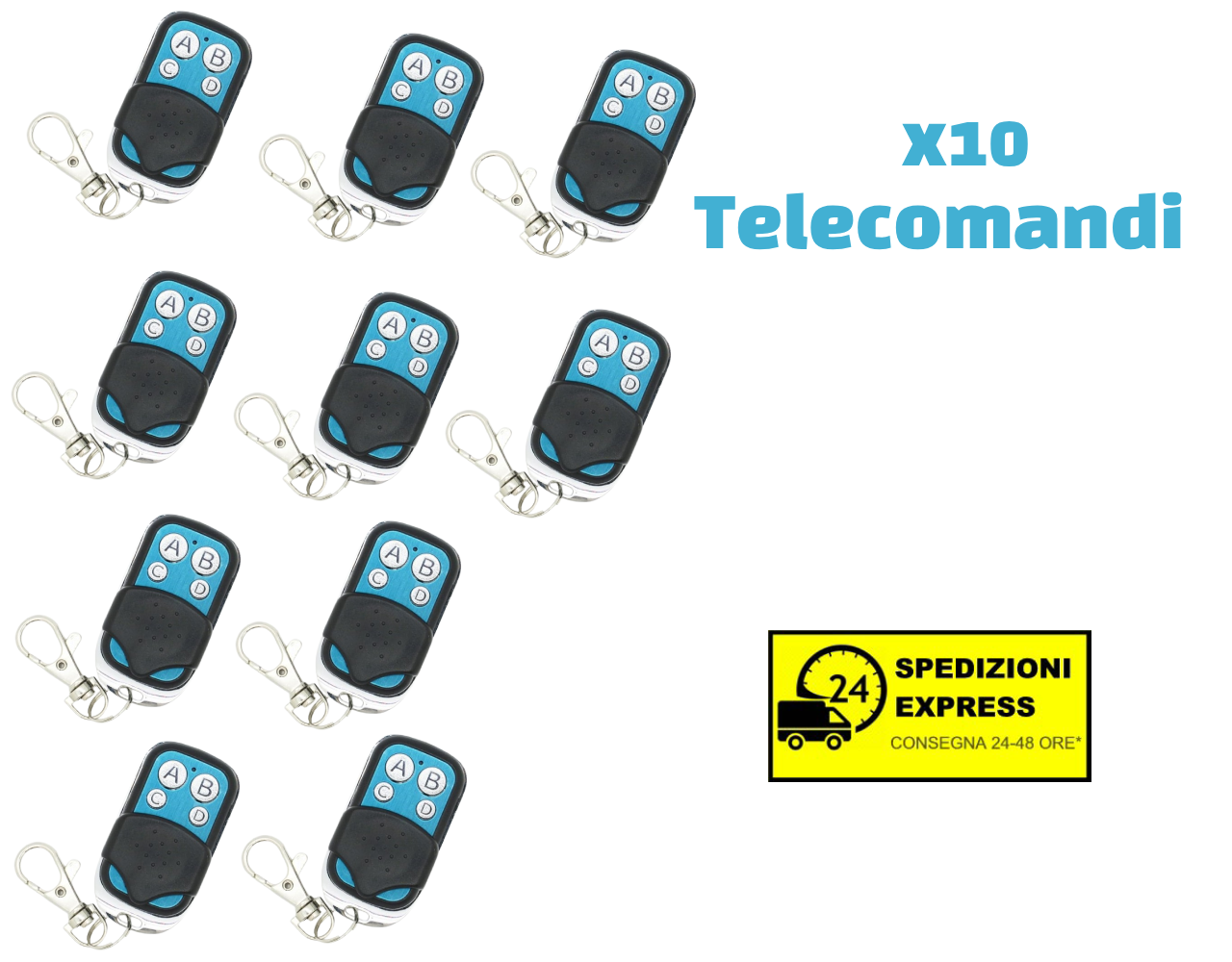 Telecomando Universale Per Canccello Automatico Frequenza 433,92 Mhz Rolling Code Universale Per - Foto 2