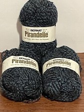 Bernat Pirandelle Acrylic Wool Blend Yarn 3 Skeins Deep Teal Lot 8172 J