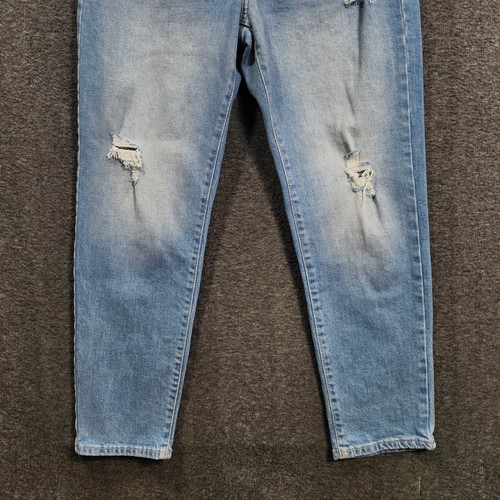 Old Navy Jeans Girls 14 OG Straight High Rise Blue Denim Distress Built In Tough - Picture 3 of 16