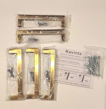 Ravinte 5 Pack Gold Cabinet Pulls 5 Inch Brushed Brass Kitchen Cabinet Handles