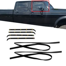 6Pcs Set Window Sweep/Run Channel Weatherstrip For F150 F250 F350 Pickup Truck