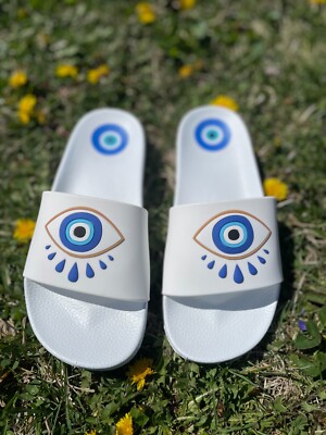 Evil Eye Summer Comfortable Slides