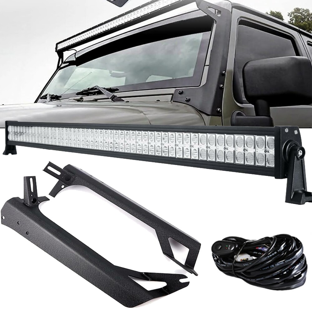 52″ Light Bar Brackets-Jeep Wrangler JK (07-18 52″ Light Bar Brackets-Jeep Wrangler JK (07-18