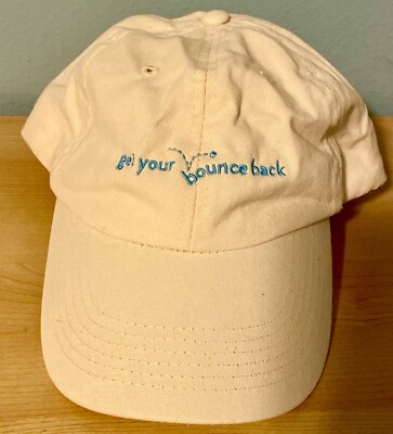 Rare Peach and Lily Get Your Bounce Back Cap Hat Promotional Item One Size