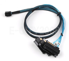 SAS SATA Cable SFF-8643 Internal Mini SAS HD to 4 29pin SFF-8482 Adapters 1M