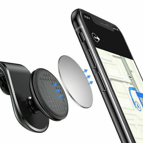 Magnetic Car Phone Holder Stand Universal Adjustable GPS Holder Clip Air Vent - Zdjęcie 2 z 6