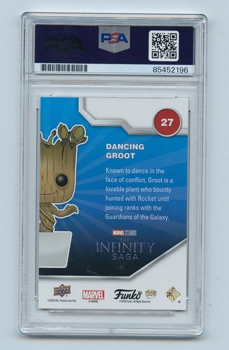 James Gunn Signed Funko Pop #27 Dancing Groot Guardians of the Galaxy Card Psa - Picture 2 of 2