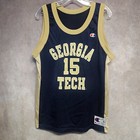 Rare Vintage Champion Georgia Tech Yellow Jackets Matt Harpring 15 Jersey 44 L
