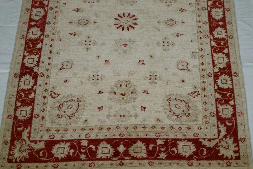 3'10" x 5'9" ft. Afghani Oushak Hand Knotted Home Décor Oriental Wool Area Rug - Image 4 of 4