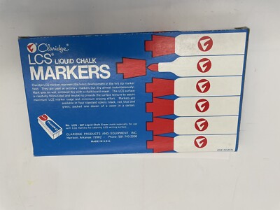 8 Pk Claridge Markers LCS Liquid Chalk Fiber Tip