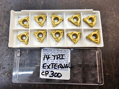 Qty 10 Seco 16ER 14UN-G1 16ER14UN-G1 75971 CP300 Laydown Thread Carbide Inserts