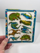 Dinosaur Puffy Stickers 1989 Vintage New on Card Unique Industries