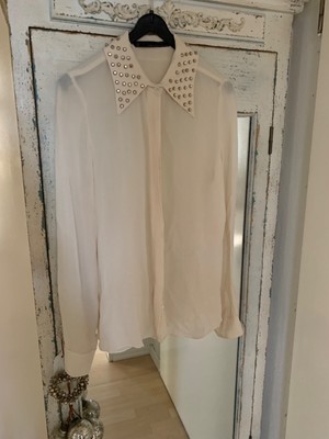 ZARA Woman -Cremefarbene Bluse- Gr. XS