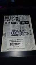 Deep Purple Feldman/HEC Rare Original Promo Poster Ad Framed!