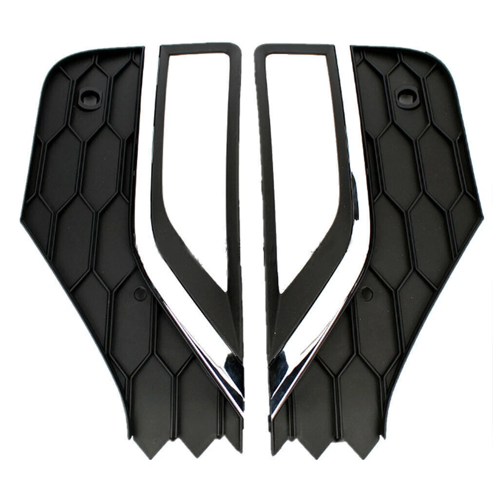 Front Fog Light Cover Grille Bezel For Volkswagen Amarok 2017-2022 Pair - Image 2 of 4