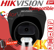 Hikvision COMPATIBLE 4K ColorVu Home 8MP Security CCTV Turret Audio Camera IP67