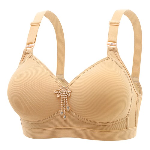 Damen Kabelloser Baumwolle Komfort BH Voll Gepolstert Push Up BH Unterwäsche Nahtlos USA - Bild 24 von 26