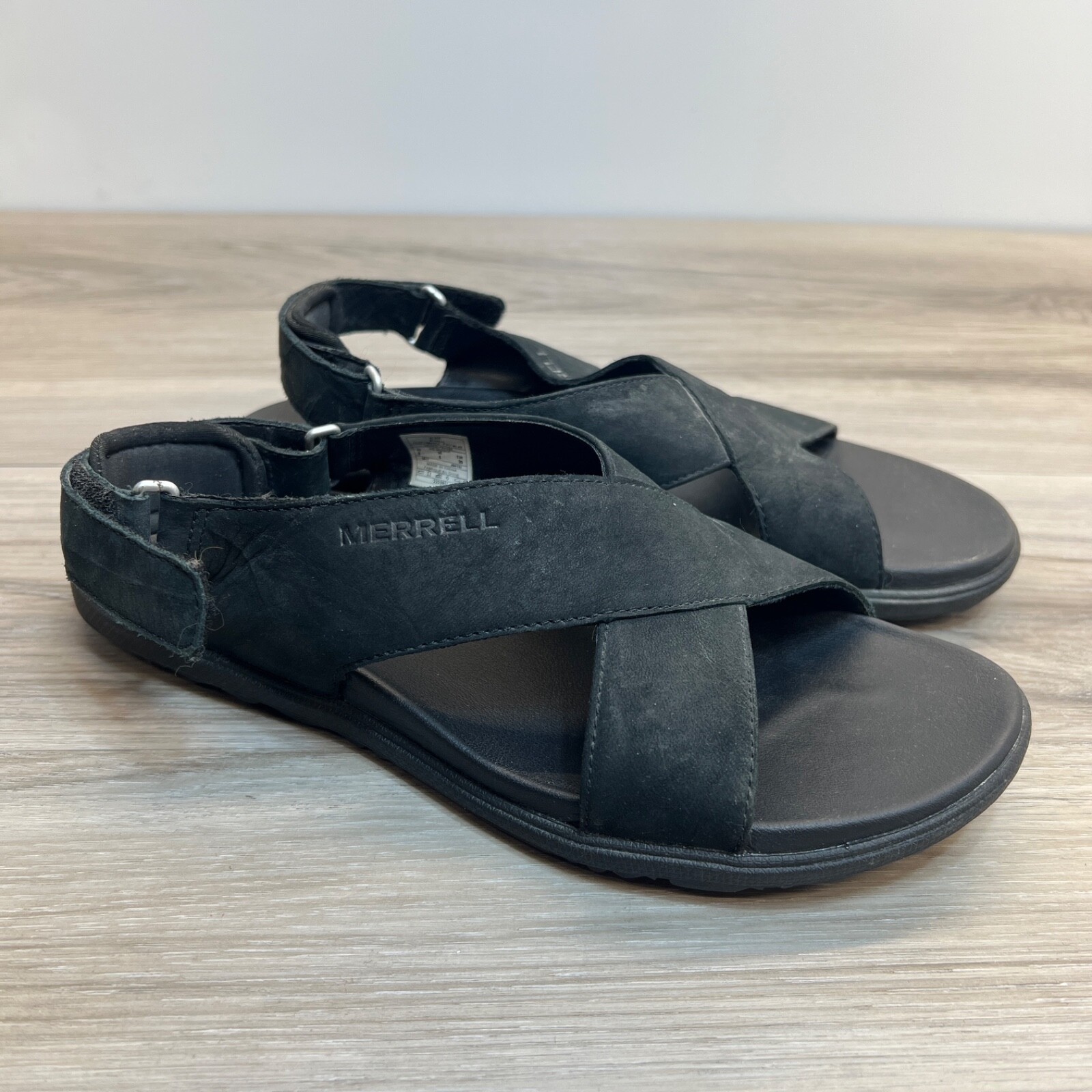 Sandali Merrell Around Town da donna taglia 8 J94132 cinturino posteriore in pelle