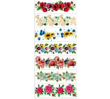 Heat Shrink Wrap I Sleeve Decoration Sticker Easter Egg Wraps Pysanka Flowers