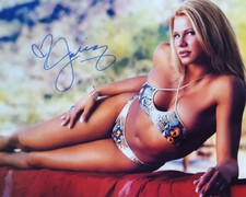 JACKIE HAAS AKA MISS JACKIE signed 8x10 WWE TNA ECW LOT 25