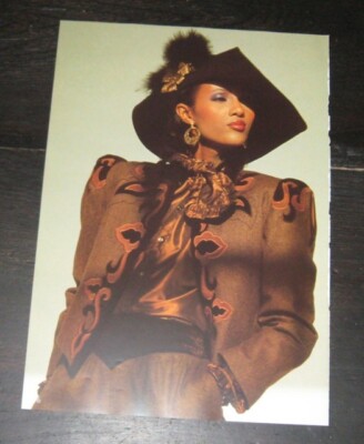 MICHAEL DOSTER Iman Abdulmajid original ONE page color  PHOTO 9''x13''