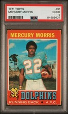 1971 TOPPS 91 MERCURY MORRIS PSA 2