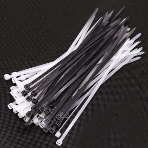 200-1000pcs 3mm Self-Locking Network Nylon Plastic Cable Zip Wire Tie Cord Strap
