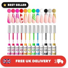 Nail Art Gel Nail Polish 8ml Painted GelPolish Kit 12 Colors Painting Drawing