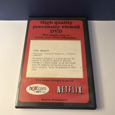 RARE! The Beach -NETFLIX DVD Rental *FREE SHIPPING*