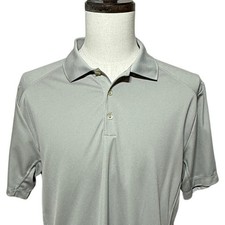 Nike Golf Shirt Mens Large Gray Tour Performance Dri FIT Polo Short Sleeve