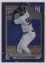 2024 Bowman Chrome Mega Box Purple Mojo Refractor /250 Francisco Vilorio 08jk
