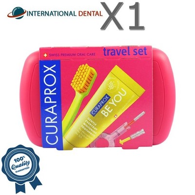 Curaprox Dental Travel Set Toothbrush Toothpaste Interdental Brushes Kit