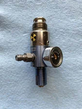 Pure Energy PMI High Pressure 4500 PSI PAINTBALL Tank Regulator  Blue/Chrome