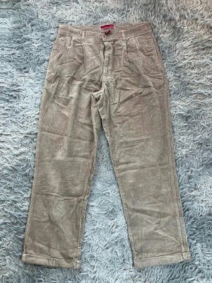 Merona Ripp Samt Hose Vintage 90er beige 36x32 Made in Egypt Baumwolle