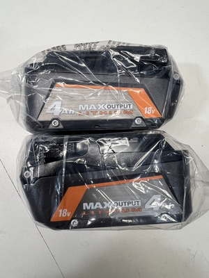 #ad #ad Ridgid 18V 4 Ah MAX Output Battery R840040 2 pack $110.00