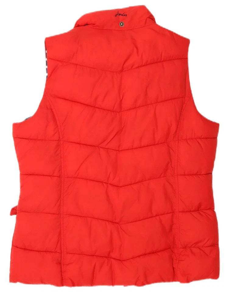 JOULES женщин с подкладкой Gilet Великобритании 14 большой красный полиамид классический AR08 - Изображение 4 из 4