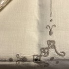 Vintage Linen Tablecloth & 4 New Napkins Beige Embroidered Cutwork Intricate 36” — photo 4