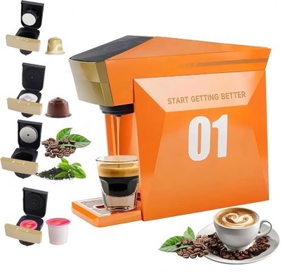 4 In 1 Single Server Coffee Maker, Mini Coffee Machine for Nespresso Original/K