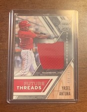 2017 Elite Extra Edition Future Threads Silhouettes Silver -149 Yasel Antuna