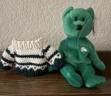 1997  RARE MINT CONDITION Ty Beanie Babies Original Erin the Bear with Sweater