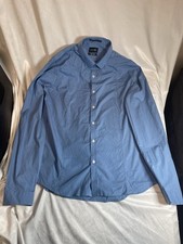Pierre Cardin XXL Men's Long Sleeve Light Blue Collared Shirt