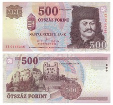 Hungary 500 Forint (2010) - Rakoczi/Sarospatak Castle/p196c UNC