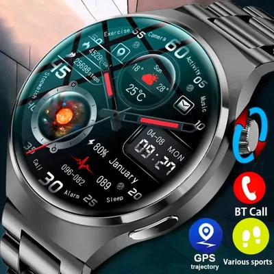 GT5 PRO Waterproof Smart Watch NFC GPS Tracker AMOLED Bluetooth Men Women
