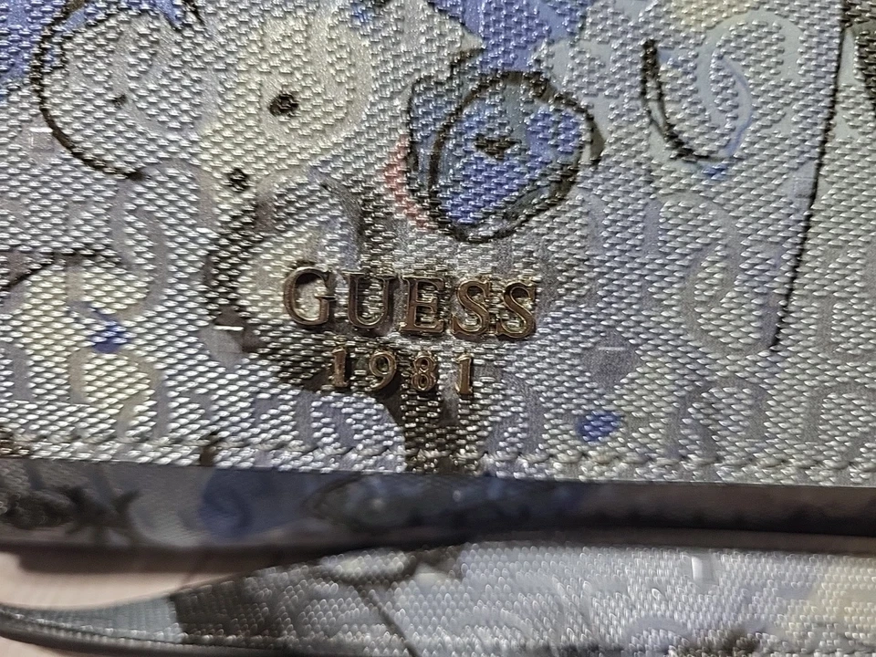Guess 1981 Los Angeles Purse Chain Strap Floral Print Shoulder Handbag - Image 2 of 4