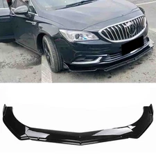For Buick Regal Glossy Black Car Front Bumper Lip Chin Spoiler Splitter Body Kit