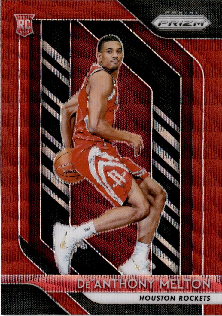 2018-19 Panini Prizm #4 De'Anthony Melton Prizms Ruby Wave Houston Rockets