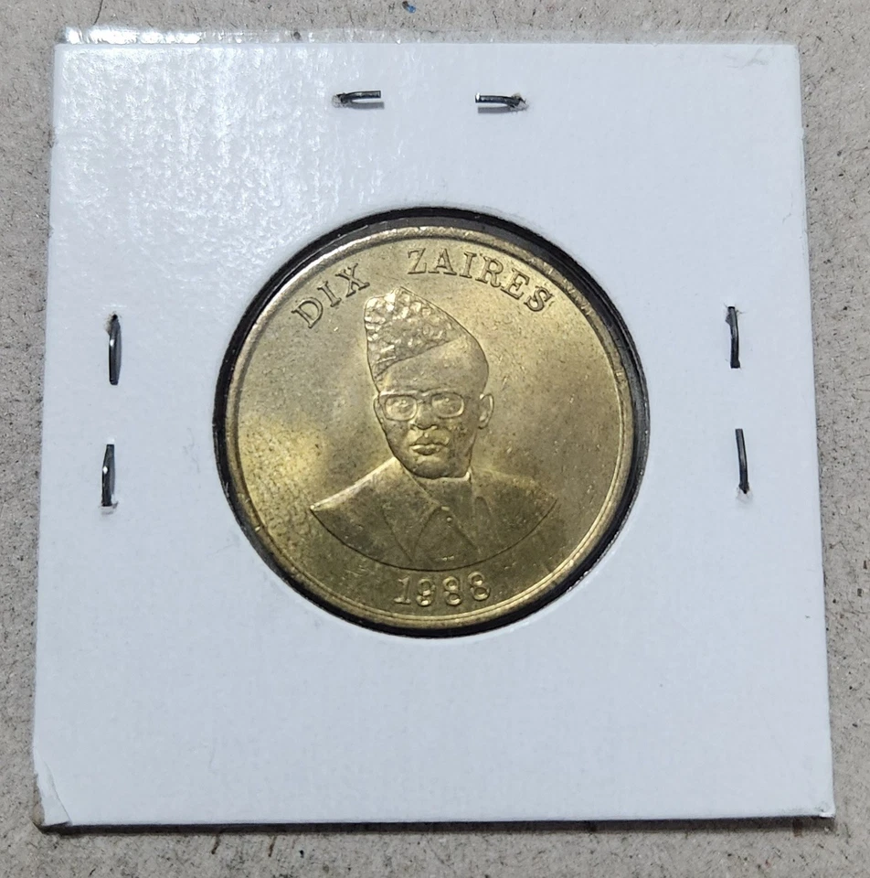 ZAIRE / TEN (10) ZAIRES COIN 1988 - Image 2 of 2