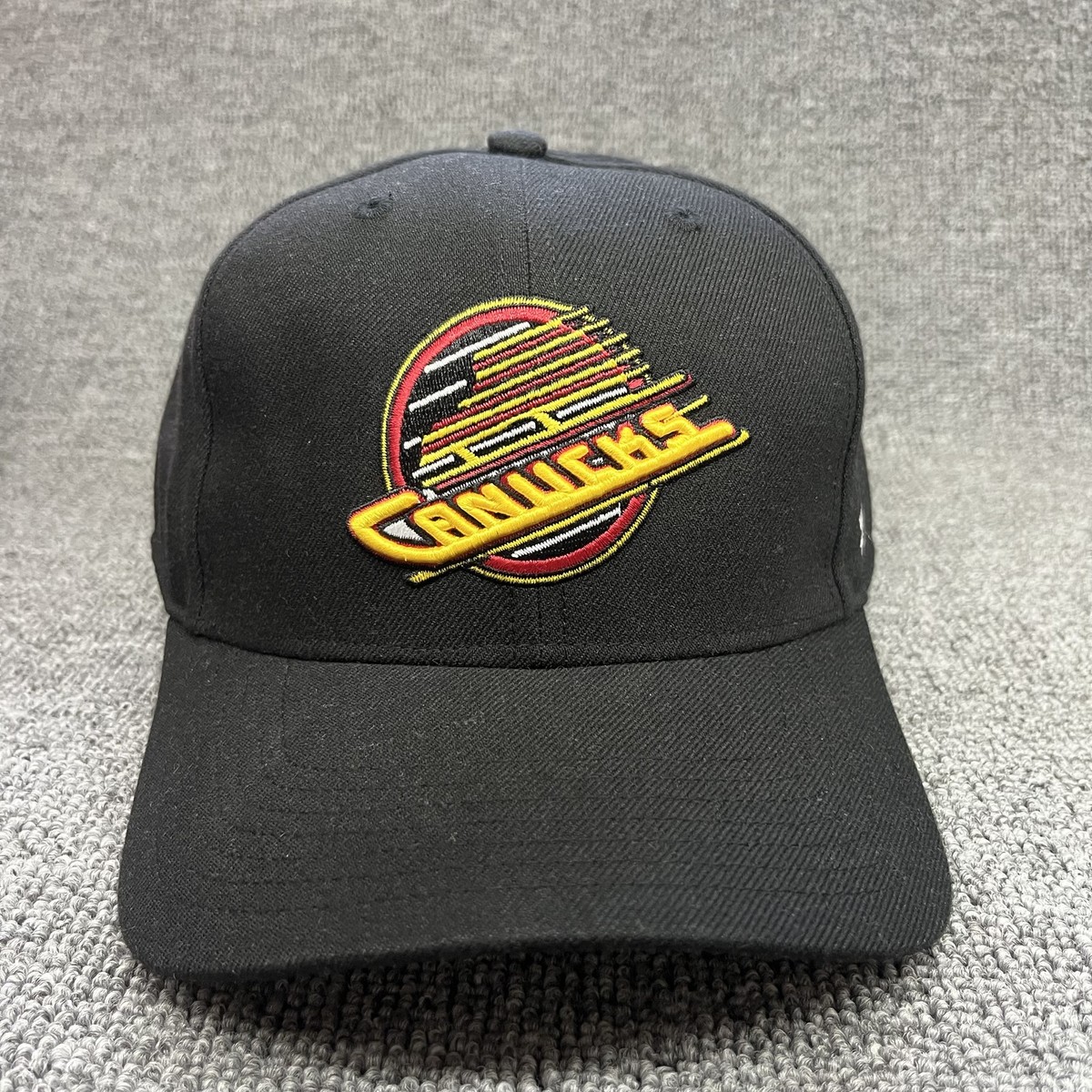 Vancouver Canucks '47 Brand MVP Snapback Hat Black NHL Retro Skate Logo Cap