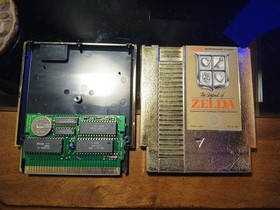 NES Game LOT The Legend of Zelda 1 + 2 Adventure of Link Gold NINTENDO AUTHENTIC