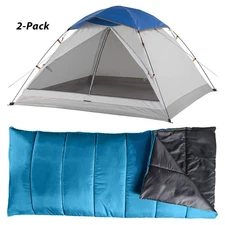 Outdoor Tent and Sleeping Bag Combo